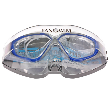 Очки для плавания FanSwim T19 (прозрачные; Голубой)